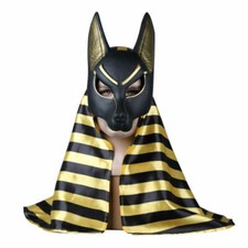 Egyptian Anubis Mask Hood Cosplay Anubis Wolf Halloween Masquerade Mask Props