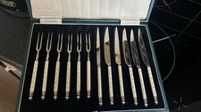Edward Henry Sermon Torquay Silversmith Cutlery Set 12 Pieces In Box