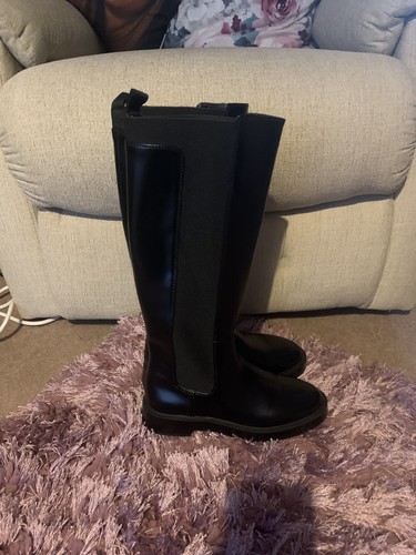 Lovely long black biker - black,