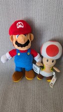 Super Mario & Toad Nintendo Plush Soft Toy Teddy PMS Video Games Pair 