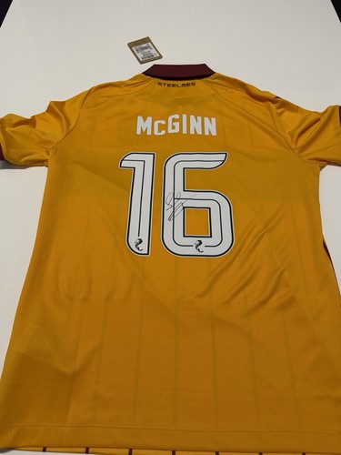 Paul mcginn signed motherwell - mcginn,