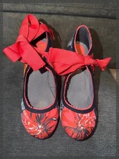 Ruby Shoo Floral Ribbon Tie