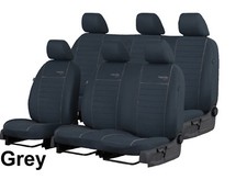 VW T5 CREW CAB 6 SEATS 2010 - 2015 FABRIC TAILORED SEAT COVERS
