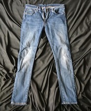 Mens Jeans Levi 519 W33 L32 Skinny Blue