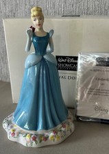 ROYAL DOULTON CHINA LADY DOLL DISNEY PRINCESS CINDERELLA No. DP1 PERFECT BOXED