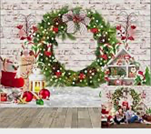 Christmas wreath lantern - lantern, brick