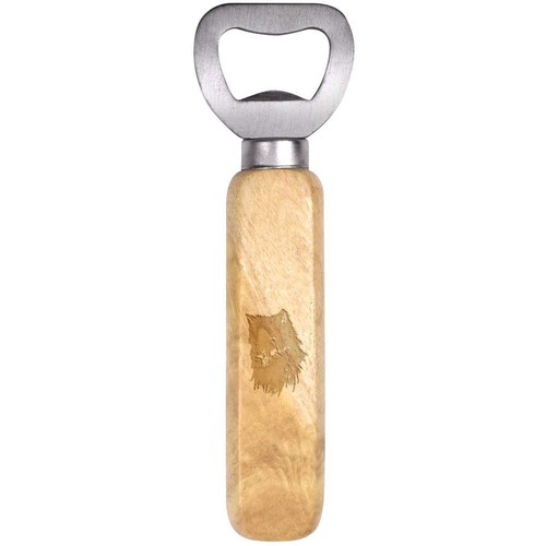 Wolf head wooden bottle - head',