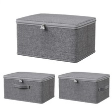 Locking Storage Box Fabric Storage Lockable Organizer Box For Clothes Reliable