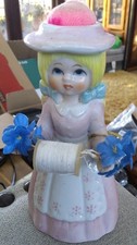 Vintage Lady Sewing Figurine
