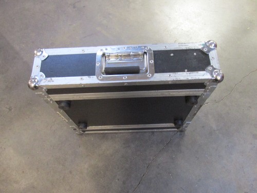 Black rack flight case - 2u,