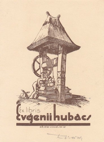 Exlibris bookplate klischee - exlibris,