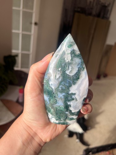 Moss agate freeform