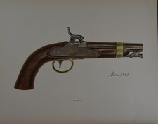 Antique flintlock gun - antique,
