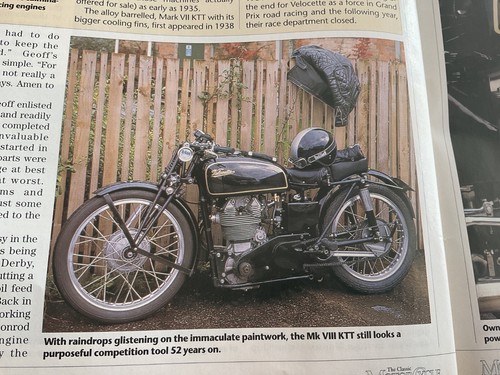 Velocette ktt racer motorcycle - ktt,