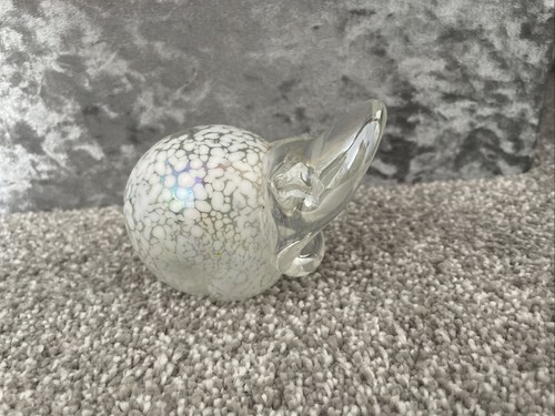 Glass paperweight hippo - glass,