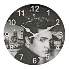 Elvis Presley Wall Clock Glass