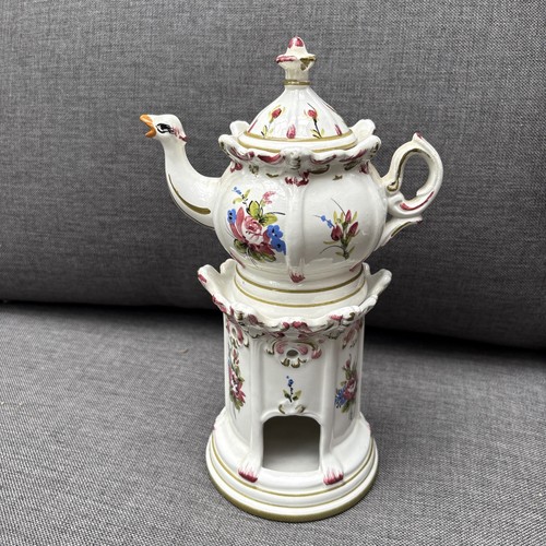 Vintage capodimonte floral tea - vintage,
