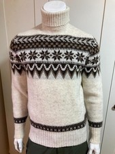 Icelandic Style Danish / Scandinavian Design Wool Roll Neck Polo Neck Jumper
