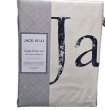 Jack Wills Distressed Logo Single Duvet Cover Set Perfect Gift Xmas 🎄🎁