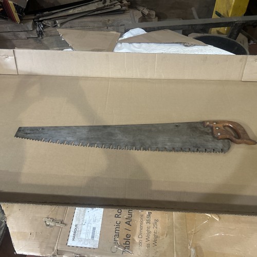 Vintage logging saw ft - ,