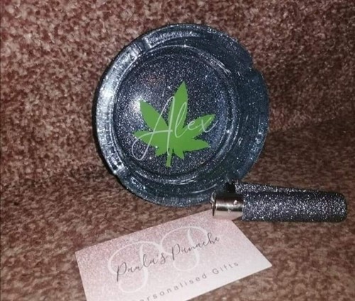 Personalised glitter ashtray - ,