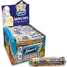 Johnsons Budgie Parakeet And Cage Birds Natural Honey Seed Bars Pet Bird Treats
