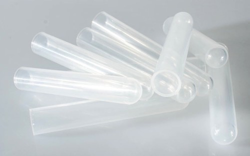 Plastic test tubes rimless - test,