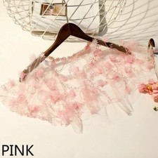 Women Mesh Lace Cape Bolero