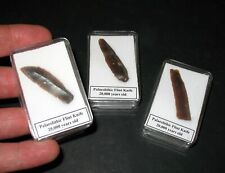 Palaeolithic stone age tool flint knife point display case great gifts 15000 BC
