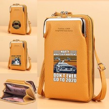 Print PU Leather Mobile Phone Shoulder Bag Handbag Purse Wallet Pouch