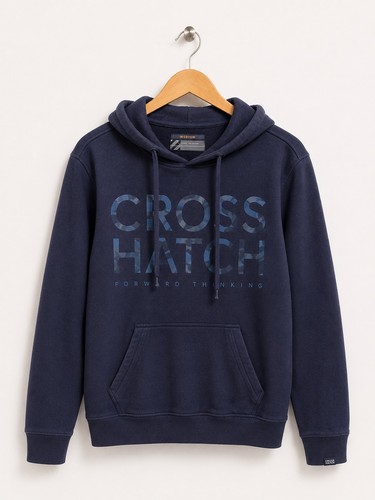 Crosshatch navy hoodie men - hoodie, men's
