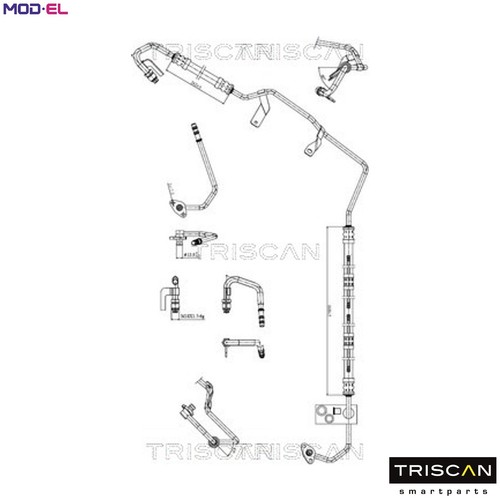 Hydraulic hose steering - hydraulic, 8516