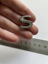 Saab 9-5 9-3 ‘S’ Wing Badge Logo Emblem Silver Plastic Individual Letter SE 