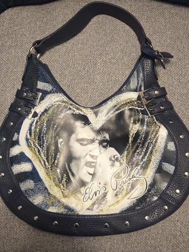 Black graphic studded hobo bag - black,