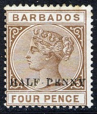 Barbados queen victoria 1892 - queen,