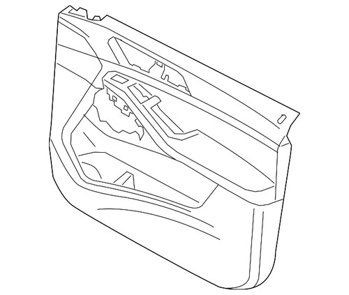 Genuine bmw door trim - door,