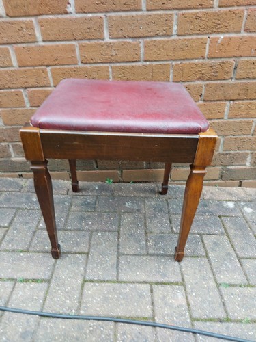Vintage piano stool with - piano,
