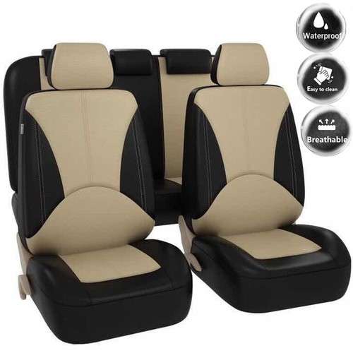 9pcs car seat cover - 9pcs, leather