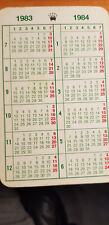 Rolex Calendar 1983/1984