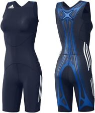 Wrestling Suit Adidas Womens AdiPower WR Wrestling Singlet X35135 Blue