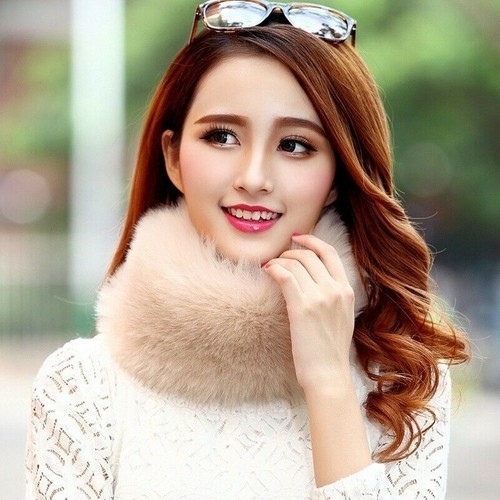 Women ladies faux fur collar - faux,