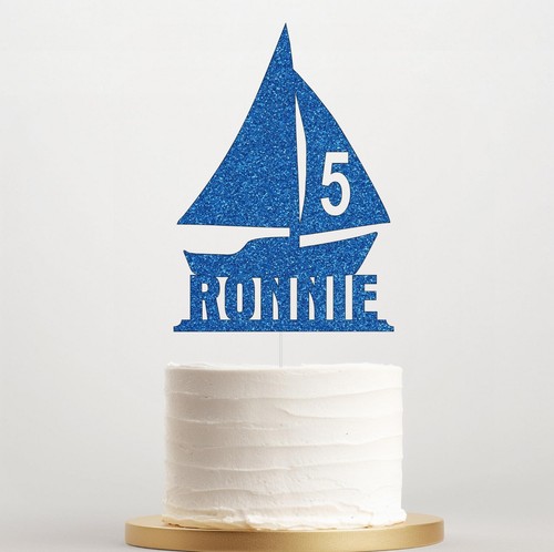 Personalised sailing boat cake - boat,