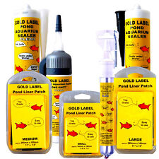 GOLD LABEL ONE SHOT CLEAR BLACK UNDERWATER SEALANT POND LINER PATCH AQUARIUM