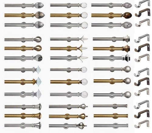 35mm eyelet metal curtain pole - eyelet,