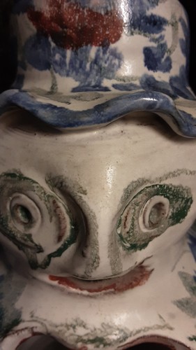 Unique pottery caricature jug - pottery,