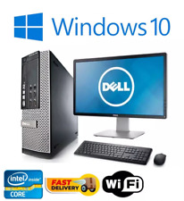 FAST DELL/HP COMPUTER TOWER PC BUNDLE SET CORE i5 16GB 1000GB HDD 19"TFT MONITOR