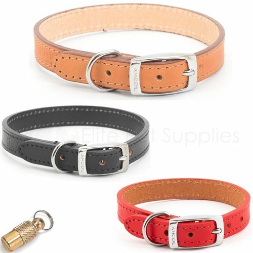 Ancol heritage leather collar - ancol,
