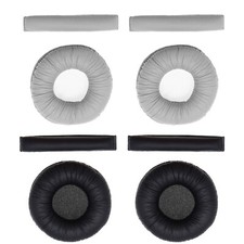 1 Pair Earpad & 2x Headband Pad for Sennheiser PX100 PX100-II PXC150 Black/Grey