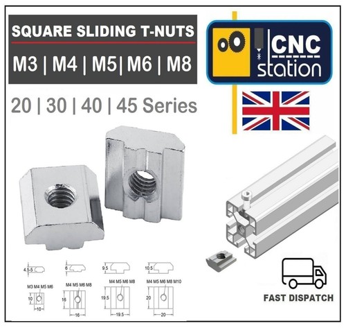 Nut m6 m8 m10 - t-nut, m3