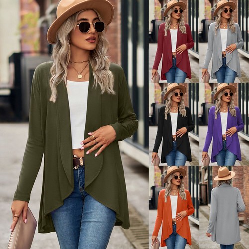 Women loose casual cardigans - loose,
